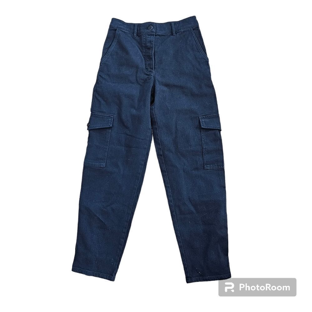 Aritzia Wilfred Free Black Cargo Cotton Blend Utility Pant Size 6